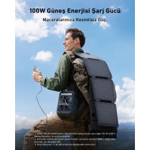 Nešiojama „Anker SOLIX C300X“ įkrovos stotelė, 7 ličio geležies fosfato (LiFePO4) akumuliatoriai, 90000 mAh