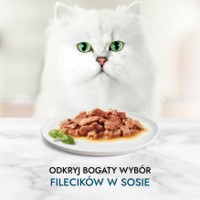 PURINA Gourmet Perle Mini filė padaže - šlapias kačių ėdalas - 60 x 85 g