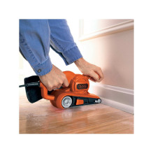 Nešiojamasis šlifuoklis „Black Decker KA86-QS“ Diržinis šlifuoklis, oranžinis