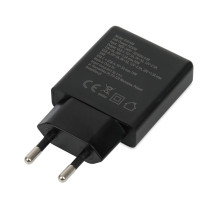 iBOX C-43 Slim GaN PD30W sieninis įkroviklis, juodas iBOX C-43 Slim GaN PD30W sieninis įkroviklis, juodas