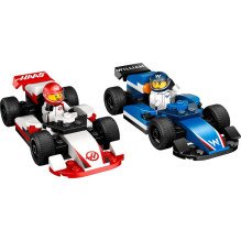LEGO CITY 60464 F1 – „Williams Racing“ ir „Haas F1“ lenktyniniai automobiliai