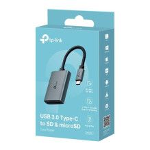 TP-Link UA430C kortelių skaitytuvas USB 3.2 Gen 1 (3.1 Gen 1) Type-C pilkas TP-Link UA430C kortelių skaitytuvas USB 3.2 Gen 1 (3.1 Gen 1) Type-C pilkas