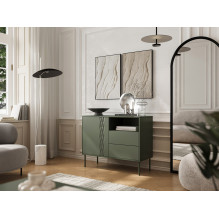 TRESSE komoda 100x40x75 matinė žalia TRESSE komoda 100x40x75 matinė žalia