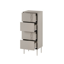 Cama 4S TRESSE komoda 50x40x125 kašmyro matinė spalva Cama 4S TRESSE komoda 50x40x125 kašmyro matinė spalva