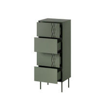 4S TRESSE komoda 50x40x125 matinė žalia 4S TRESSE komoda 50x40x125 matinė žalia