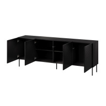 SIENA komoda 200x40x75 matinė juoda SIENA komoda 200x40x75 matinė juoda