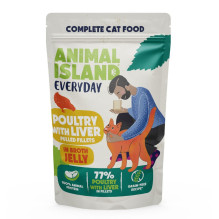 ANIMAL ISLAND Everyday – šlapias kačių ėdalas su veršiena ir paukštiena bei kepenėlėmis – 4 x 85 g ANIMAL ISLAND Everyday – šlapias kačių ėdalas su veršiena ir paukštiena bei kepenėlėmis – 4 x 85 g