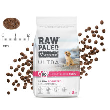 VETEXPERT Raw Paleo Ultra kiaulienos vidutinio ir didelio dydžio šuniukams - sausas šunų ėdalas - 2 kg VETEXPERT Raw Paleo Ultra kiaulienos vidutinio ir didelio dydžio šuniukams - sausas šunų ėdalas - 2 kg