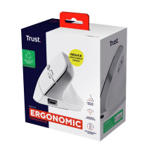 „Trust Bayo II“ – ergonomiška belaidė pelė (balta) „Trust Bayo II“ – ergonomiška belaidė pelė (balta)