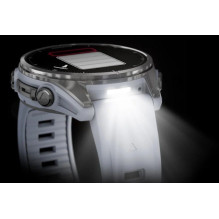 „Garmin Fenix 8“ 3,3 cm (1,3 colio) AMOLED 43 mm Skaitmeninis 416 x 416 pikselių Jutiklinis ekranas Sidabrinis „Wi-Fi“ G