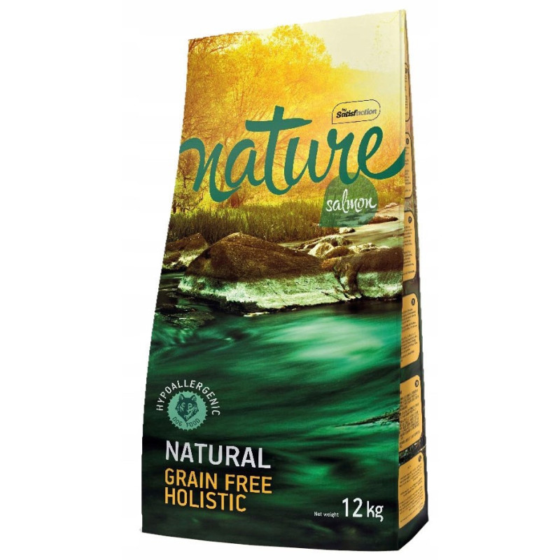 NATURE Grain Free Holistic Salmon - sausas šunų ėdalas - 12 kg