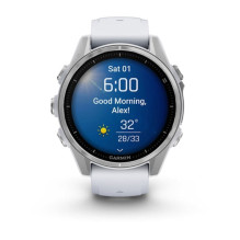 „Garmin Fenix 8“ 3,3 cm (1,3 colio) AMOLED 43 mm Skaitmeninis 416 x 416 pikselių Jutiklinis ekranas Sidabrinis „Wi-Fi“ G