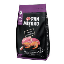 PAN MIĘSKO veršiena su krevetėmis mažoms katėms - sausas kačių ėdalas - 5 kg