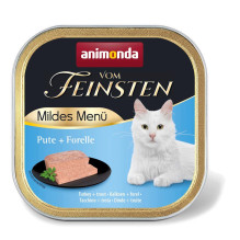 ANIMONDA Vom Feinsten Mildes Menu Turkey and trout - wet cat food - 100g