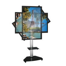 Techly Floor Stand with Shelf Trolley TV LCD / LED / Plasma 37-70" Silver