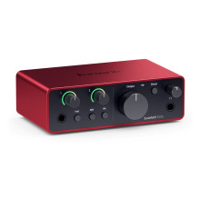 „Focusrite Scarlett Solo“ 4-osios kartos – 2 kanalų garso sąsaja
