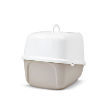 SAVIC Nestor Jumbo White - kavos spalvos - uždengta kačių kraiko dėžė - 66,5x48,5x46,5 cm - 1 vnt. SAVIC Nestor Jumbo White - kavos spalvos - uždengta kačių kraiko dėžė - 66,5x48,5x46,5 cm - 1 vnt.