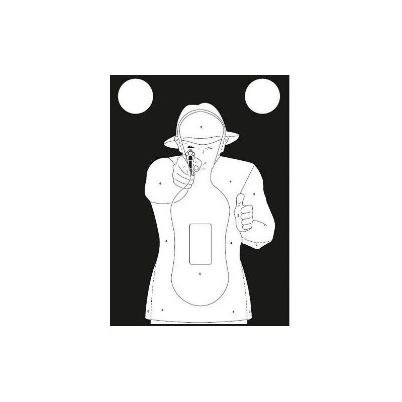 TS-9 silhouette shooting targets Frenchman - set of 50