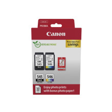 „Canon 8287B008“ rašalo kasetė, 2 vnt., originali, juoda, žydra, rausvai raudona, geltona