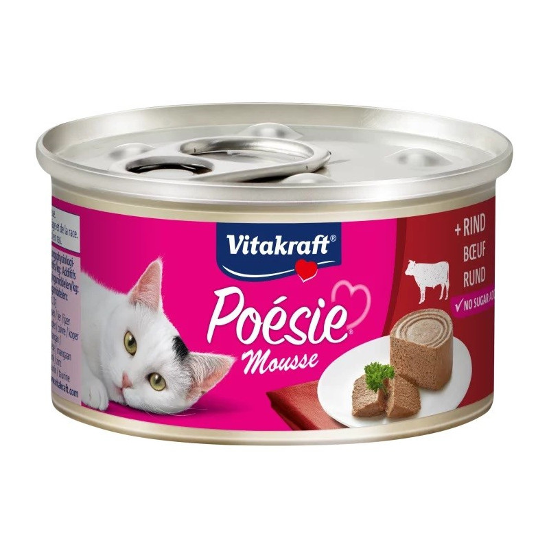 VITAKRAFT Poésie Mousse jautienos šlapias kačių ėdalas 85 g