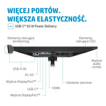 HP E24m G4 FHD USB-C konferencijų monitorius