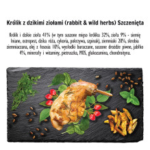 PAKA ZWIERZAKA Puppy Rabbit with wild herbs S - dry dog food - 9kg PAKA ZWIERZAKA Puppy Rabbit with wild herbs S - dry dog food - 9kg