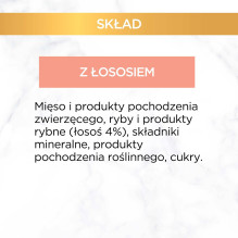 PURINA Gourmet Gold Mousse šlapias kačių ėdalas su lašiša, 85 g PURINA Gourmet Gold Mousse šlapias kačių ėdalas su lašiša, 85 g