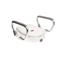 Raising toilet seat with foldable handrails AT51205 Raising toilet seat with foldable handrails AT51205