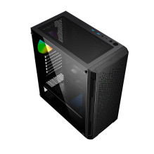 Gembird CCC-FC-400X žaidimų ARGB kompiuterio korpusas Fornax 400X, juodas Gembird CCC-FC-400X žaidimų ARGB kompiuterio korpusas Fornax 400X, juodas