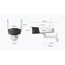 Reolink Duo Series W730 - 4K Outdoor Wi-Fi Camera, Dual-Lens, 180° Panoramic View, Person / Vehicle / Animal Detection