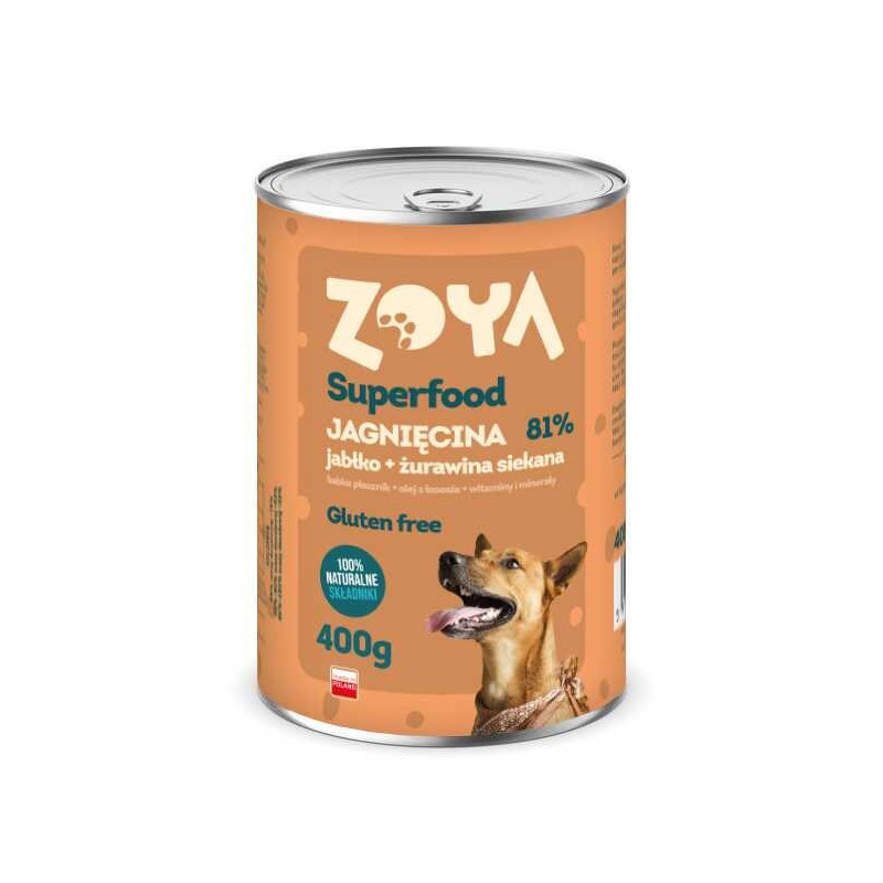 ZOYA Superfood Lamb - šlapias šunų ėdalas - 400 g