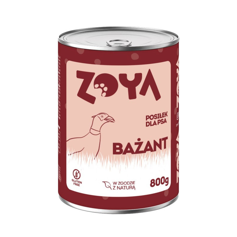 ZOYA Fazanų - šlapias šunų ėdalas - 800 g