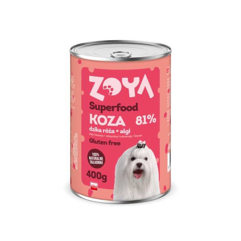 ZOYA Superfood Goat - šlapias šunų ėdalas - 400 g