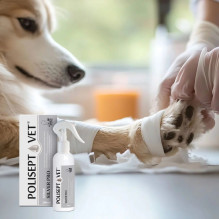 JM SANTE Polisept Vet Spray Silver Pro - wound solution for dogs and cats - 200 ml