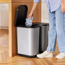 ROTHO Ribo White - pedal bin - 35l