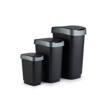 ROTHO Twist Silver - šiukšliadėžė - 25 l
