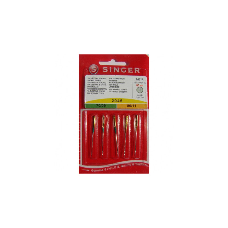 Singer NEEDLES NO. 70 / 80 FOR KNITTING 5 pcs. 53001017