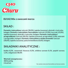 INABA Churu Variety Box Tunas su jūros gėrybėmis - katėms - 40 x 14 g