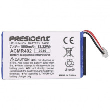 President Jerry ASC AM / FM CB nešiojamasis radijo imtuvas, juodas