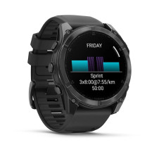 „Garmin Fenix 8“ 3,56 cm (1,4 colio) AMOLED 51 mm Skaitmeninis 454 x 454 pikselių Jutiklinis ekranas Titano Wi-Fi GPS (p