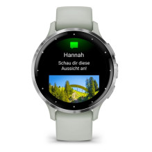 Garmin Venu 3S 3.05 cm (1.2") AMOLED 41 mm Digital 390 x 390 pixels Touchscreen Grey, Silver Wi-Fi GPS (satellite)