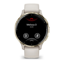 „Garmin Venu 3S“ 3,05 cm (1,2 colio) AMOLED 41 mm Skaitmeninis 390 x 390 pikselių Jutiklinis ekranas Aukso, dramblio kau