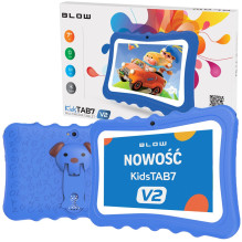 Planšetinis kompiuteris KidsTAB7 V2 BLOW 4 / 32GB niebieskie etui 2MP