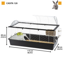 FERPLAST Casita 120 - narvas jūrų kiaulytėms ir triušiams