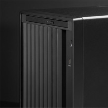 Chieftec Midi Tower BS-20B-OP, Schwarz o.NT Black