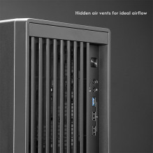 Chieftec Midi Tower BS-20B-OP, Schwarz o.NT Black