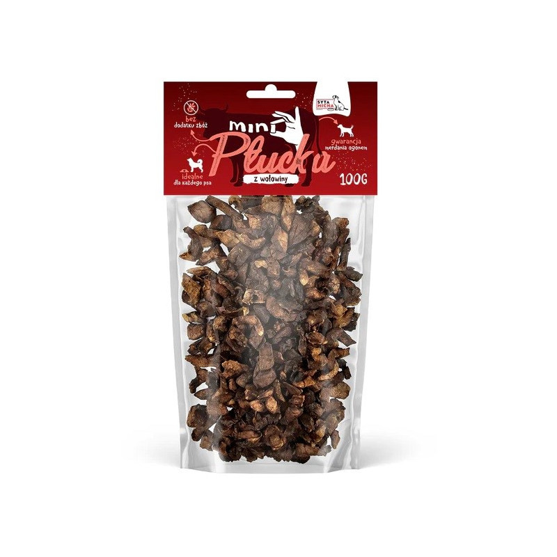 SYTA MICHA Mini jautienos plaučiai - šunų skanėstas - 100 g