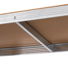 Rebel RB-1250 Metal Storage Rack Cabinet Shelves 175kg x5 180x90x40cm Galvanized Folding MDF Rebel RB-1250 Metal Storage Rack Cabinet Shelves 175kg x5 180x90x40cm Galvanized Folding MDF