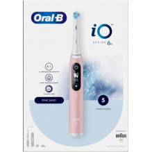 Oral-B iO6 rausvo smėlio spalvos Oral-B iO6 rausvo smėlio spalvos
