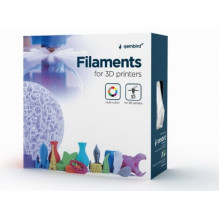 Gembird PETG filamentas 1.75 mm, juodas, 3DP-PETG1.75-01-BK, 1KG
